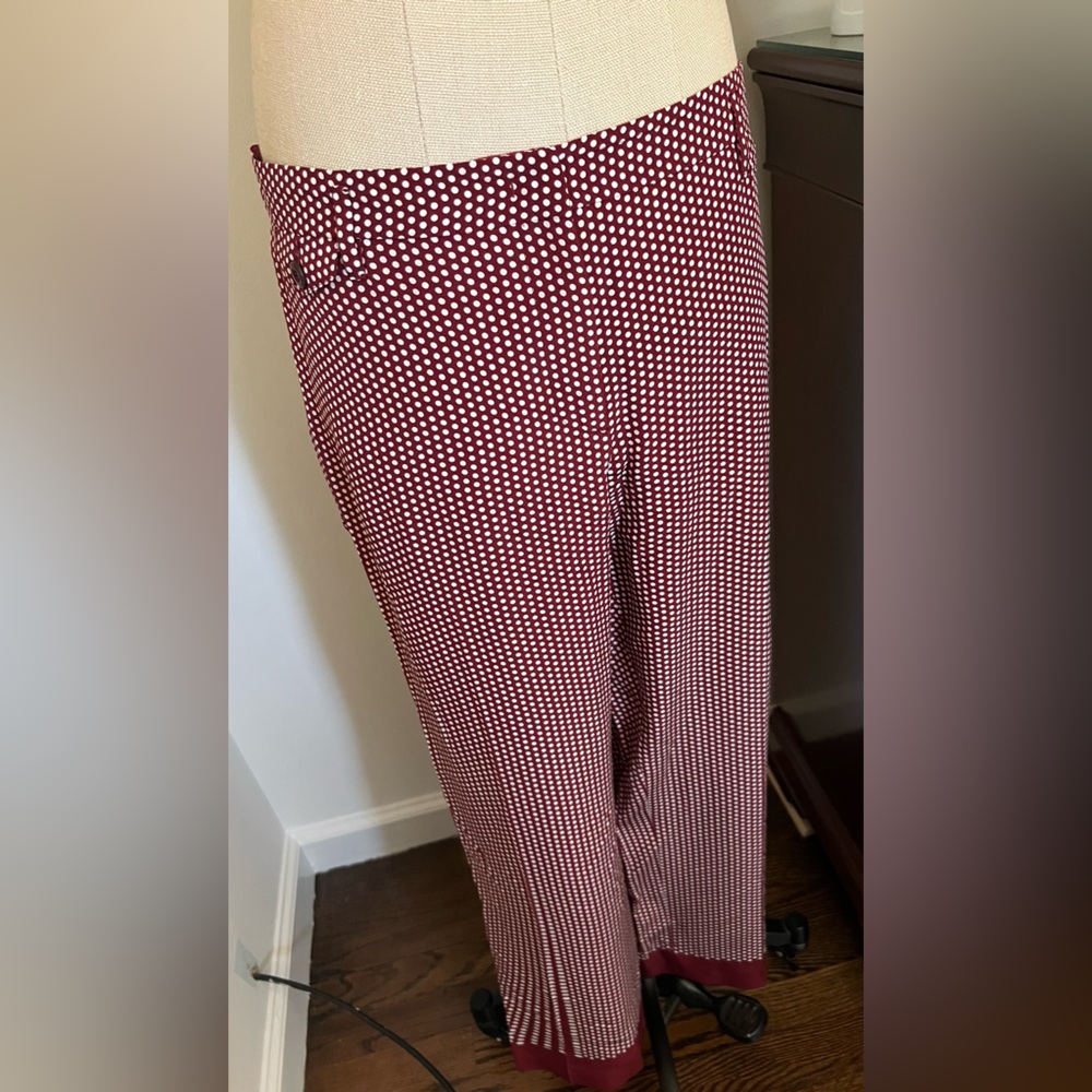PRADA Dot Silk Pants, IT 46